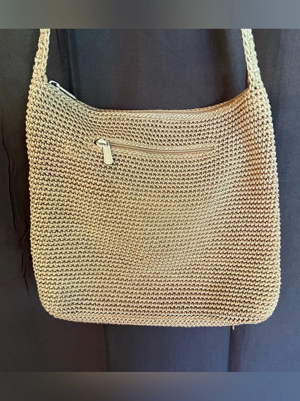 The Sak Woven Shoulder Tote Bag in Light Brown